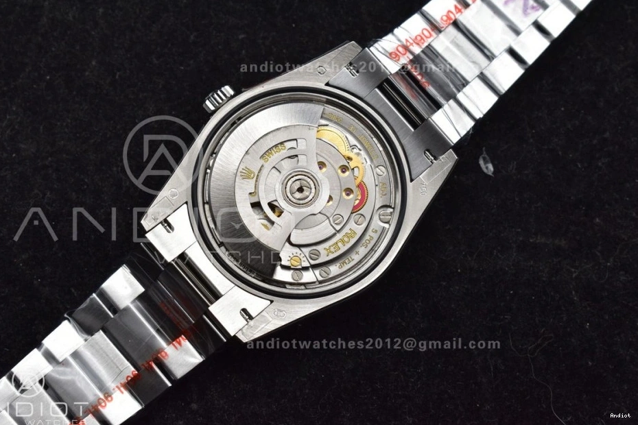 Dial President vr3255 Bracelet Best V5 QF Edition (Gain Weight) 36 Steel DayDate on Light Roman 904L SS Blue 0523
